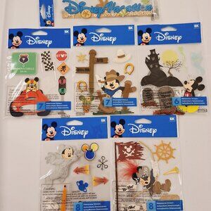Disney Mickey Magic Kingdom Lands 3-Dimensional Stickers - Disney NWT!